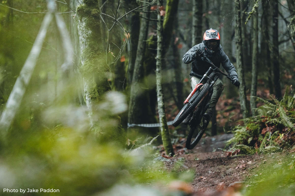 Downhill race photo by Natalie Carriere at Mount Prevost
